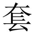 【套】繁体字典