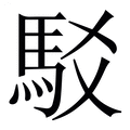 【駁】繁体字典